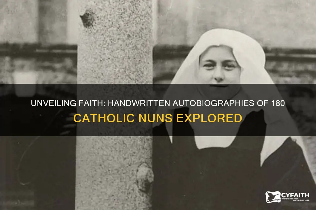 when the handwritten autobiographies of 180 catholic nuns