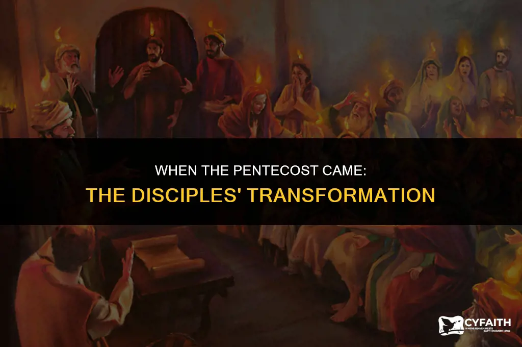 when the pentecost came the disciples were