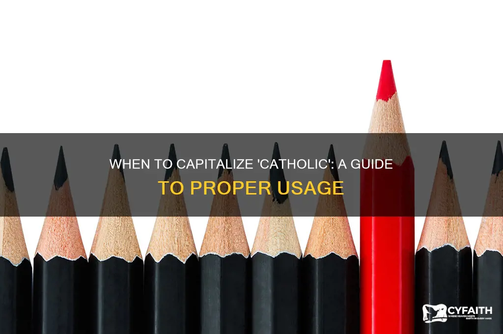 when to capitalize the word catholic