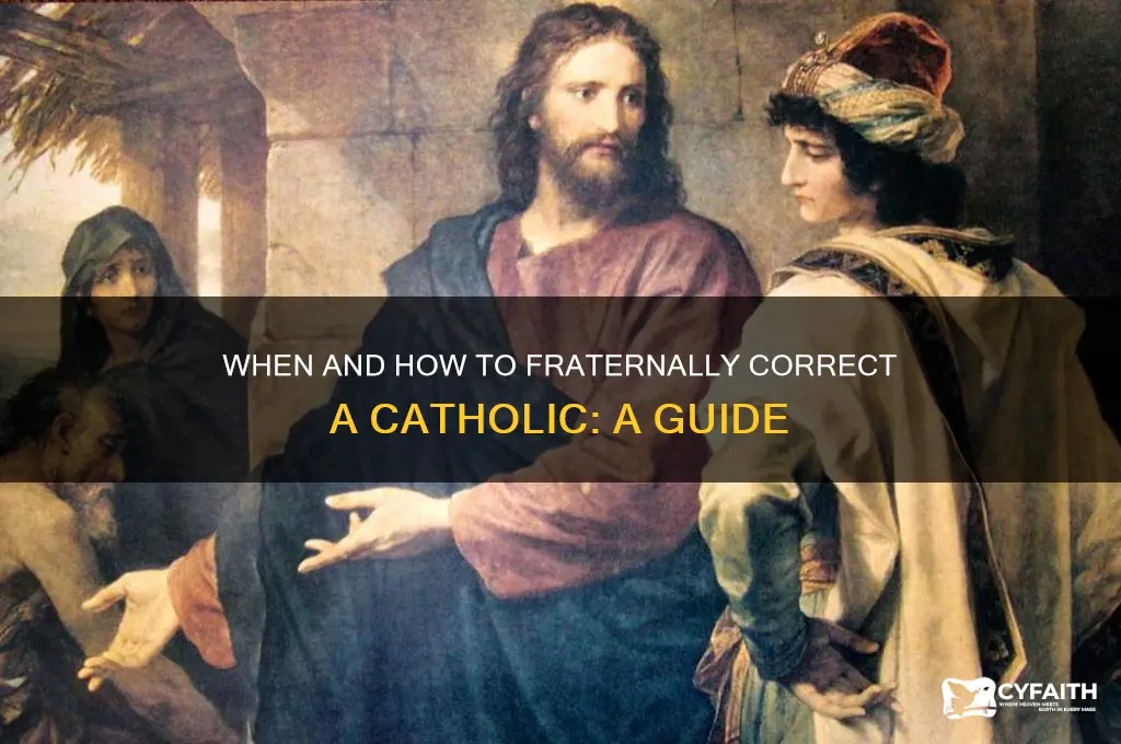 when to fraternally correct catholic
