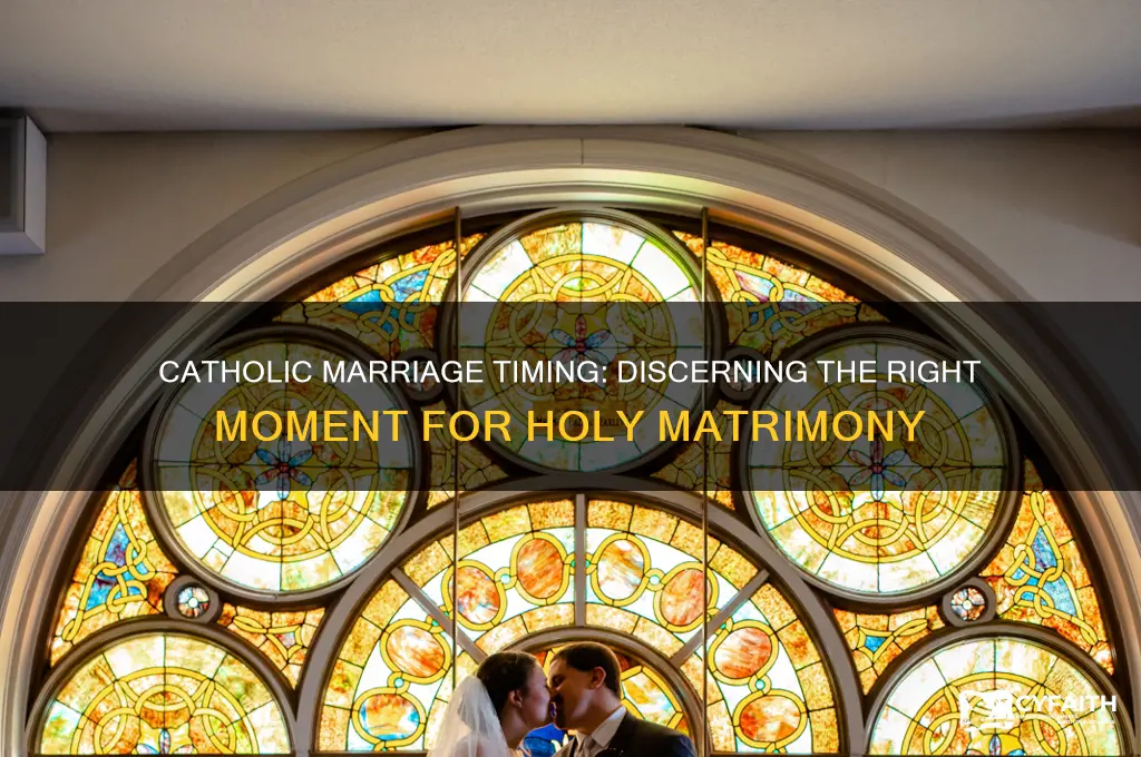 when to get married catholic