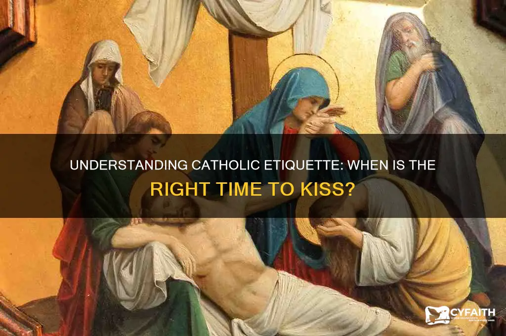 when to kiss catholic