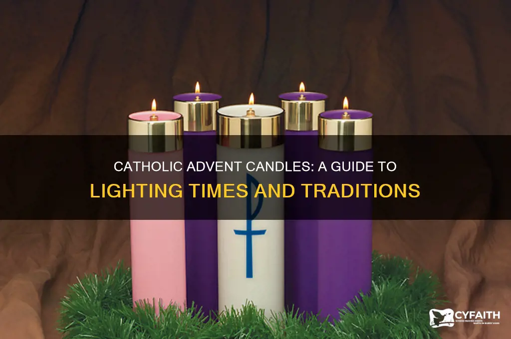 when to light advent candles catholic
