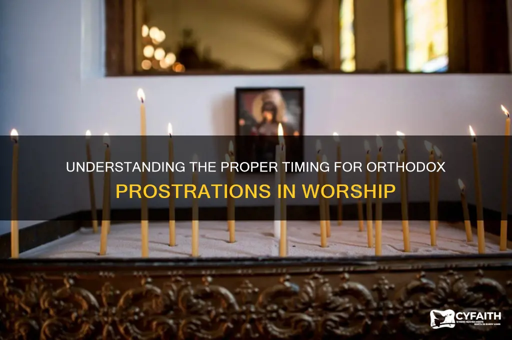 when to make prostrations orthodox