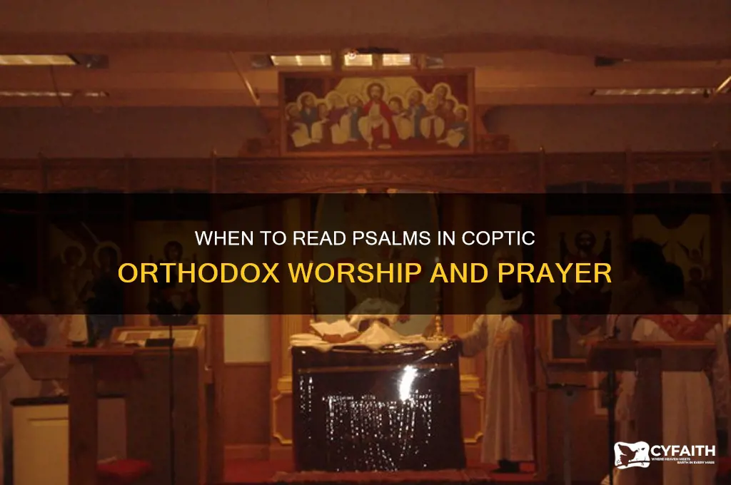 when to read pslam in coptic orthodox