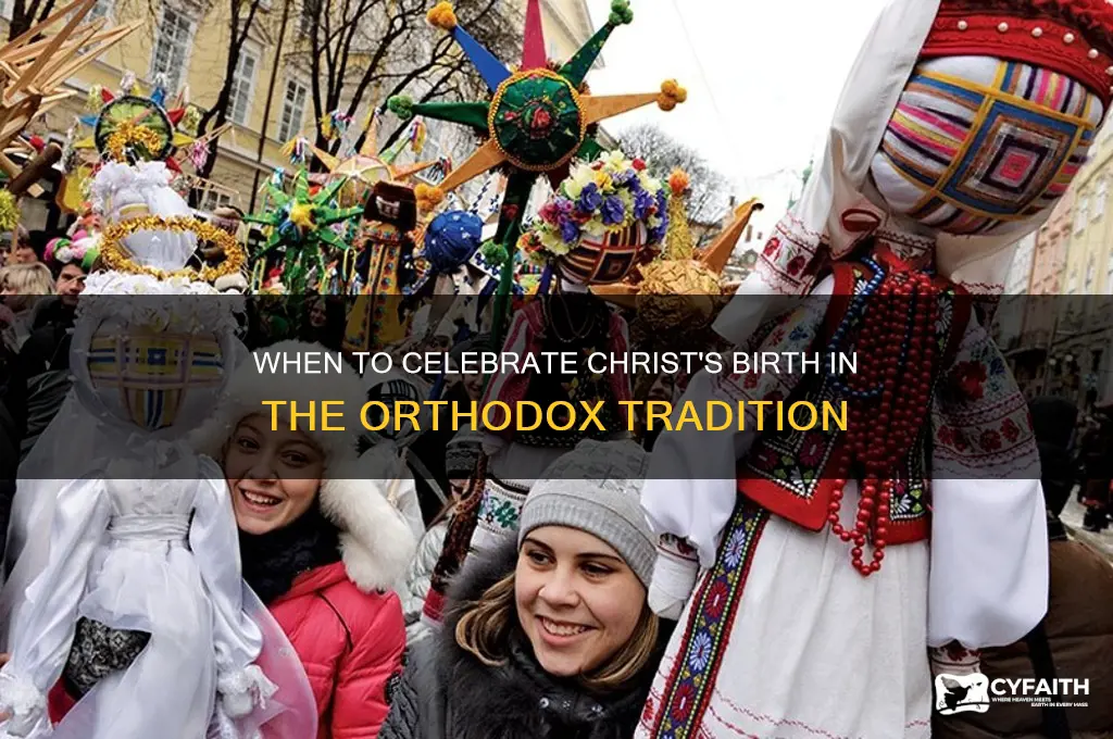 when to say christ is born orthodox