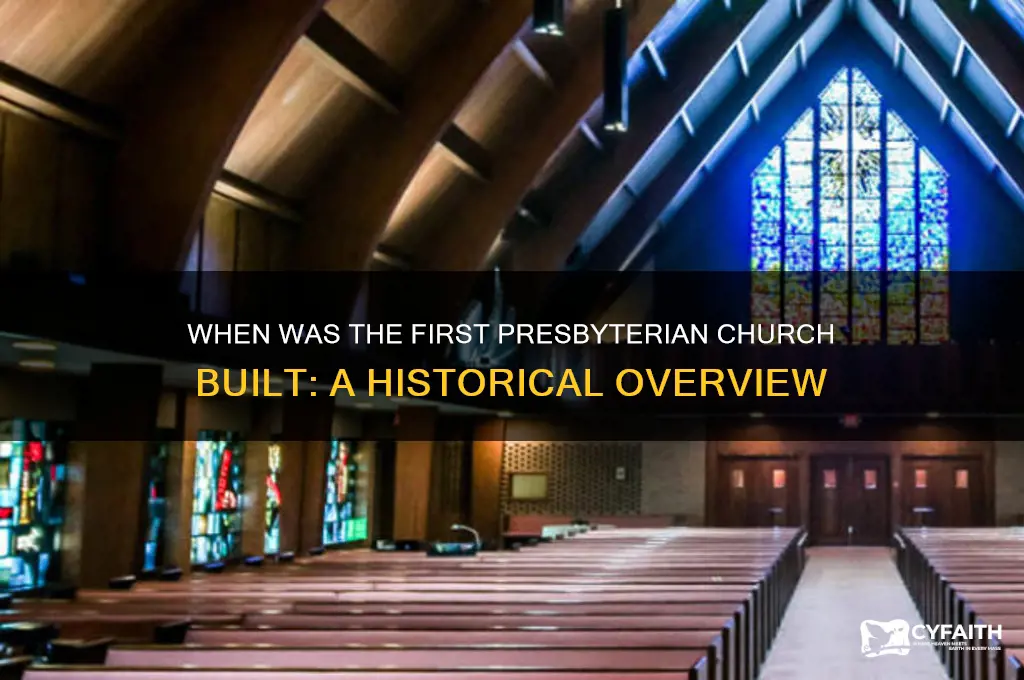 when wa first presbyterian buildt
