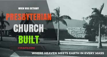 Bethany Presbyterian Church: Unveiling the Year of Its Construction