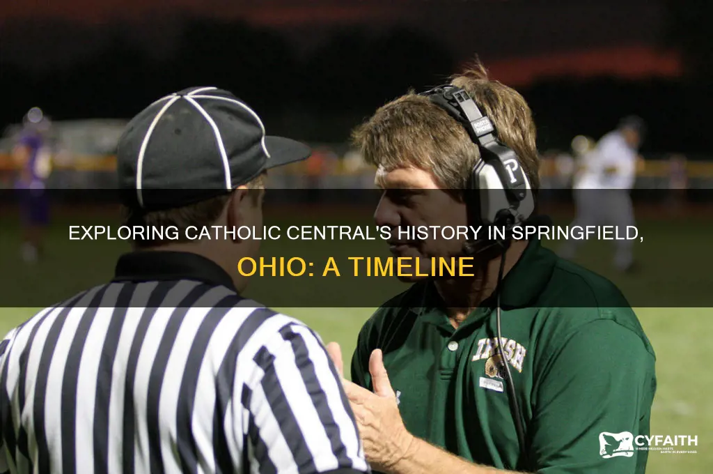 when was catholic central in springfield ohio