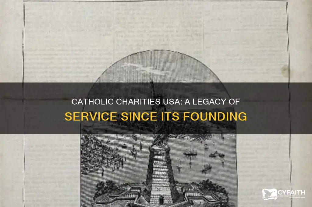 when was catholic charities usa founded