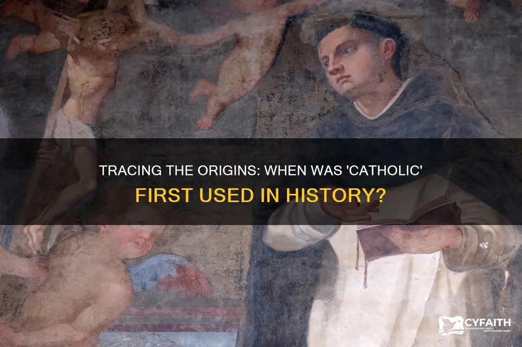 when was catholic first used