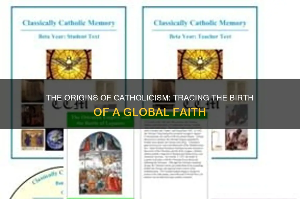 when was catholic invented