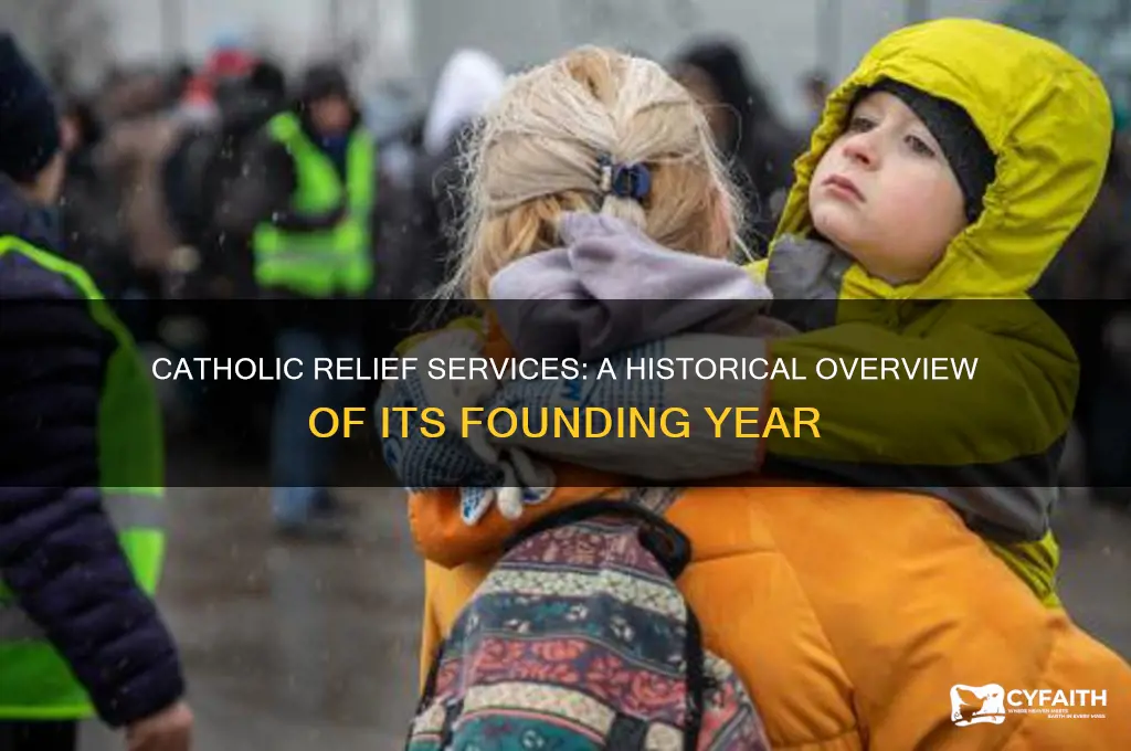 when was catholic relief services founded