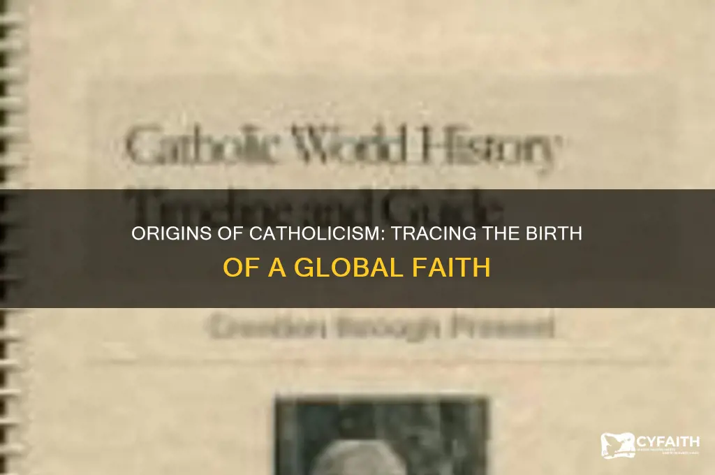 when was catholicism created