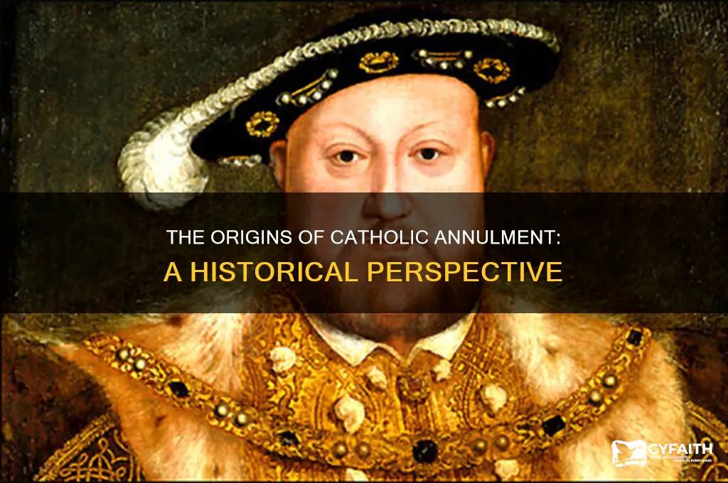 when was first annulment granted in catholic faith