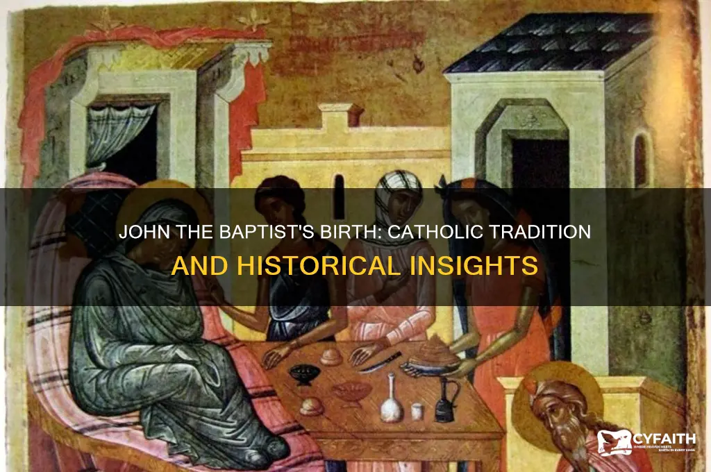 when was john the baptist born catholic