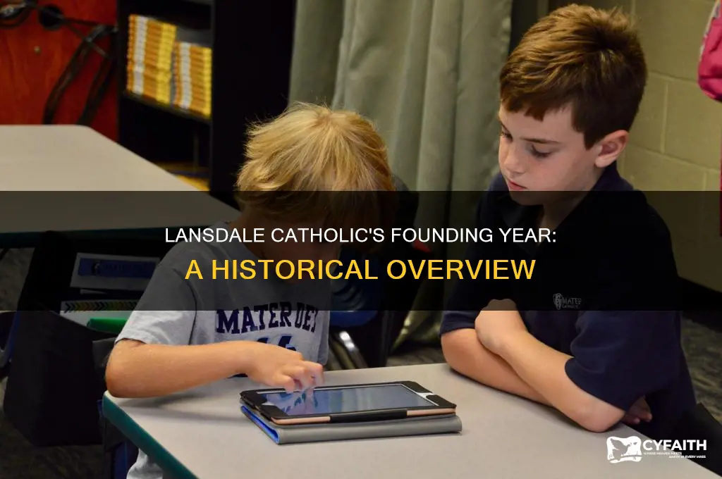 when was lansdale catholic founded