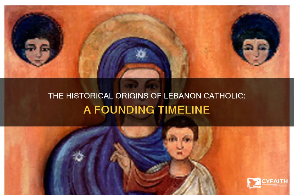 when was lebanon catholic founded