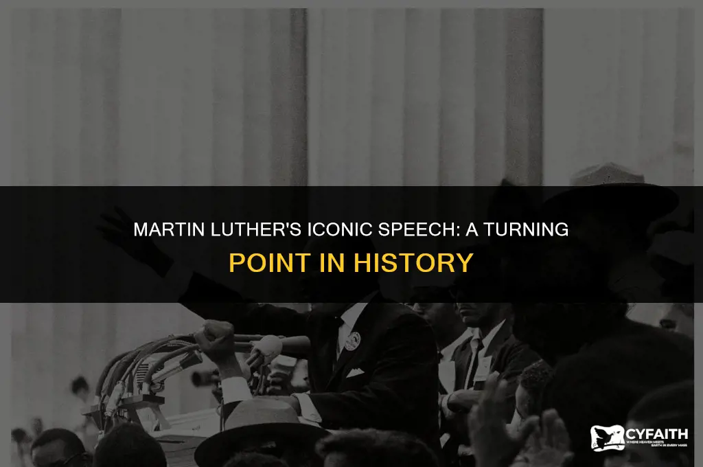when was martin luthers speech