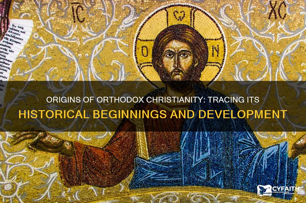when was orthodox christianity created