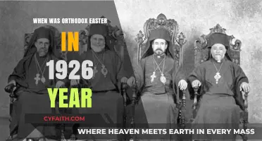 Orthodox Easter 1926: Uncovering the Date of the Celebration