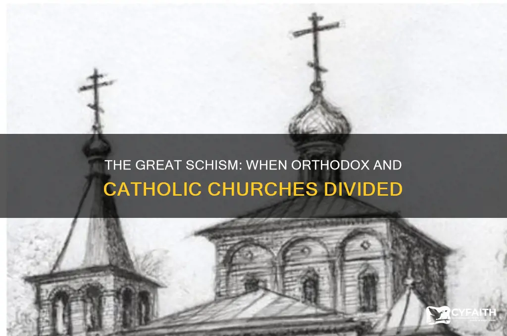 when was orthox catholic divide