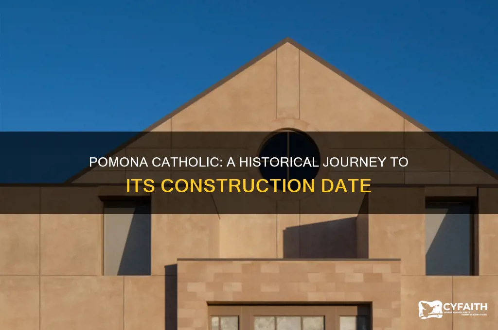 when was pomona catholic built