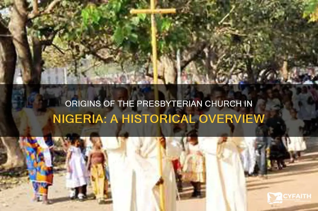 when was presbyterian church founded in nigeria