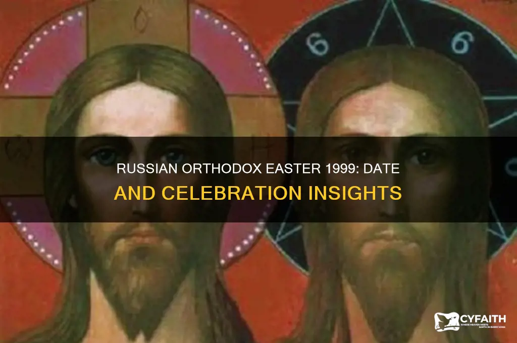 when was russian orthodox easter in 1999