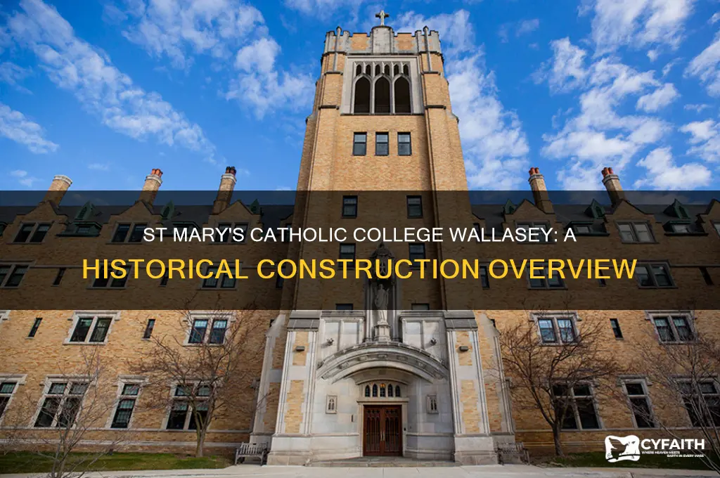 when was st marys catholic college wallasey built