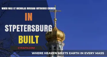 St. Nicholas Russian Orthodox Church: Construction Date in St. Petersburg