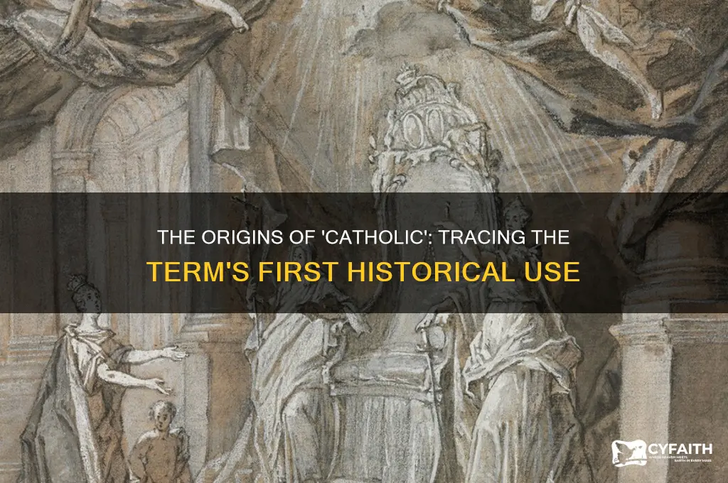 when was term catholic first used