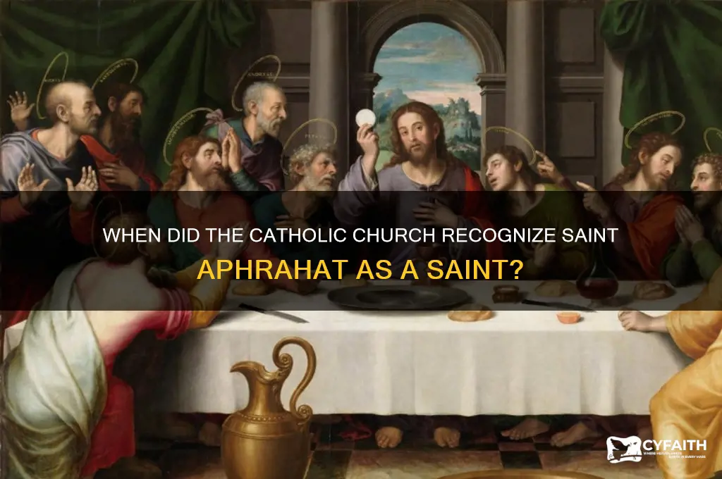 when was the appaphra added catholic