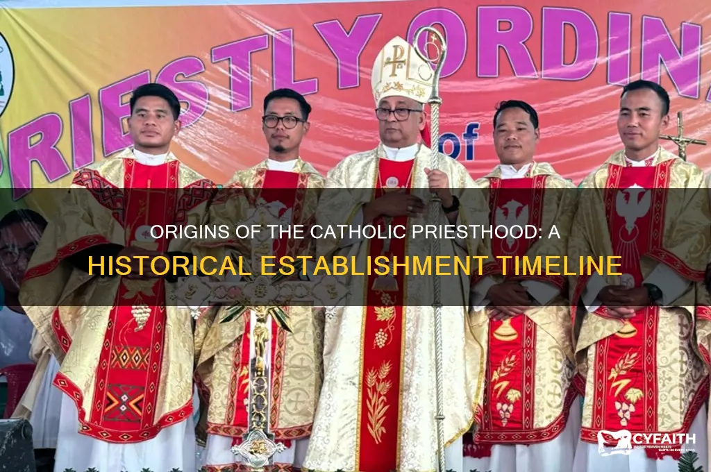when was the catholic priesthood established