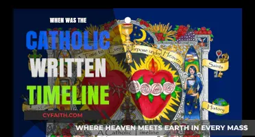 The Catholic Bible's Written Timeline: A Historical Journey