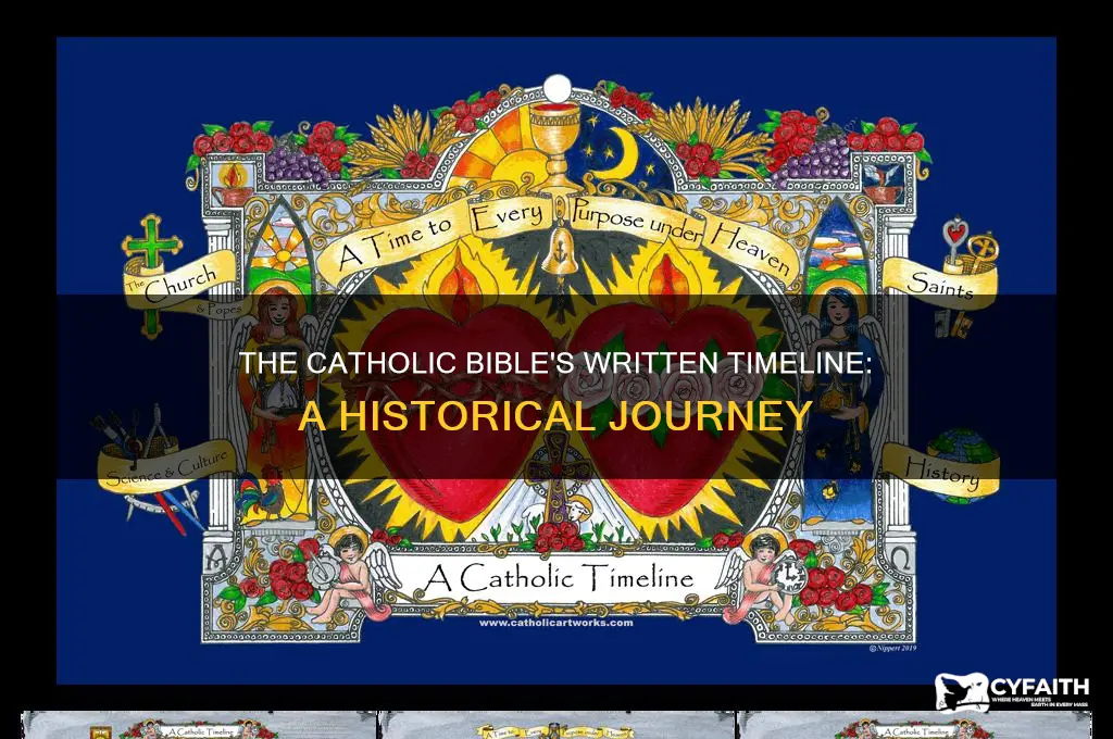 when was the catholic written timeline