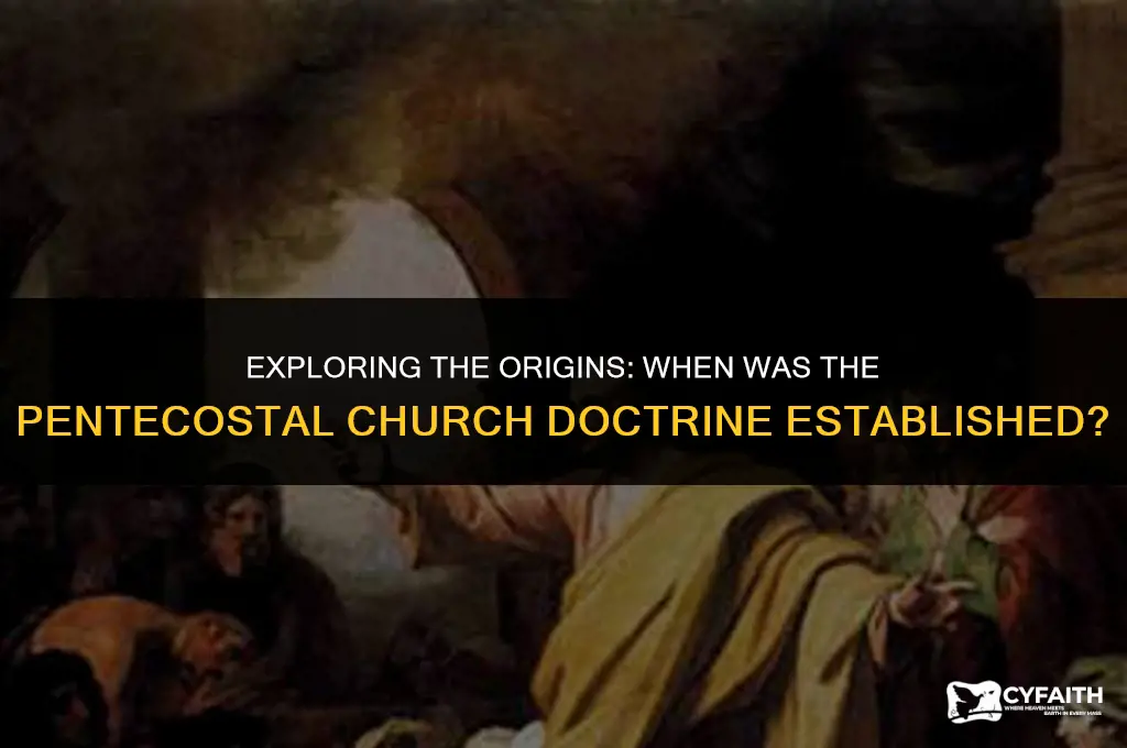 when was the doctorine of the pentecostal church