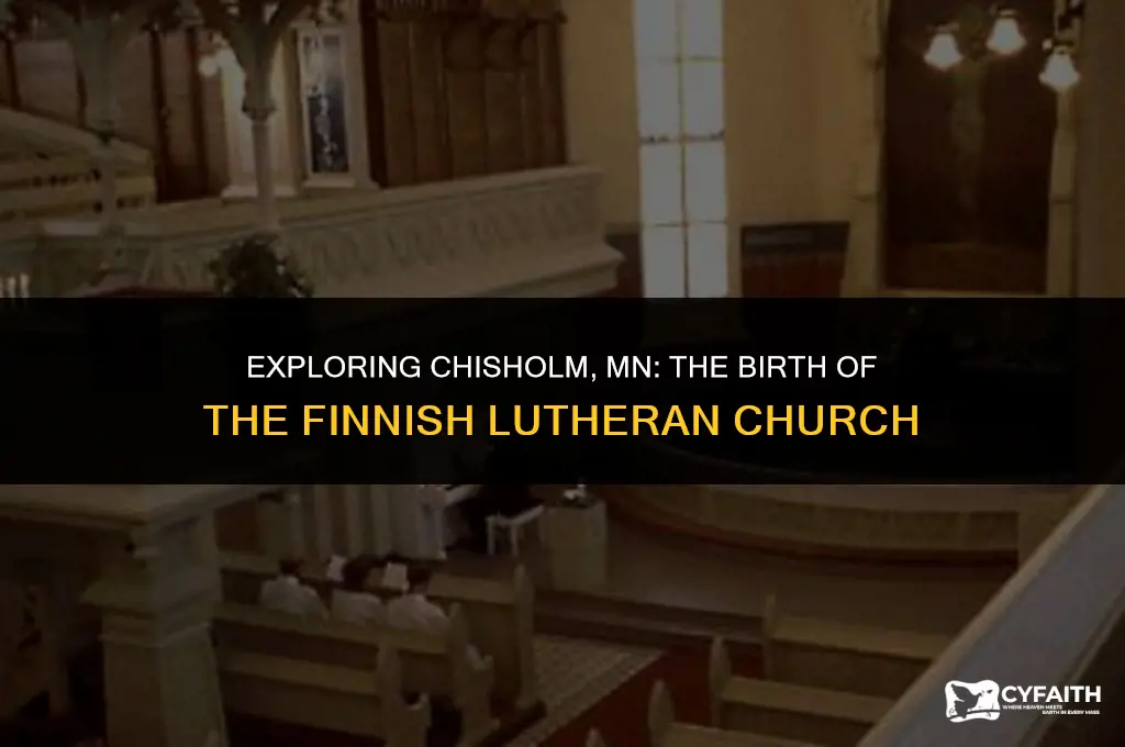 when was the finnish lutheran church built in chisholm mn