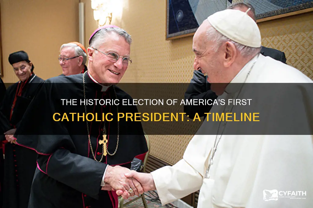 when was the first catholic president elected