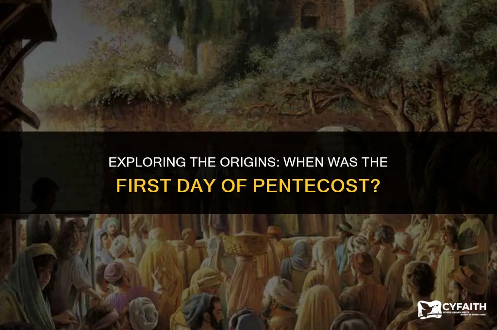 when was the first day of pentecost