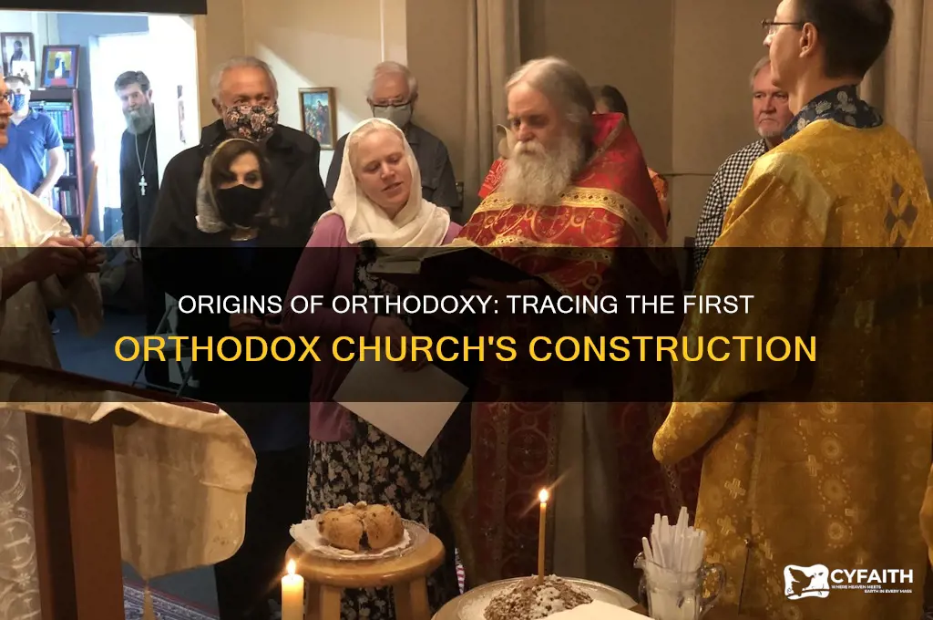 when was the first orthodox church built