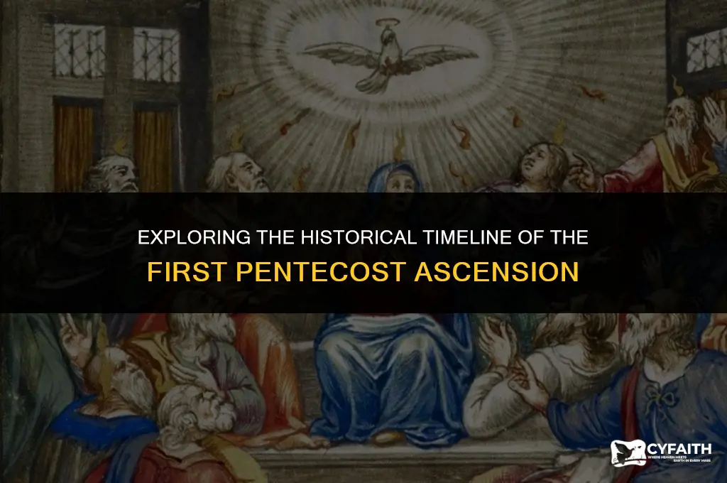 when was the first pentecost ascension