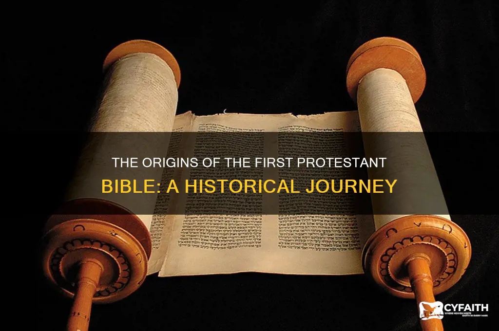 when was the first protestant bible written