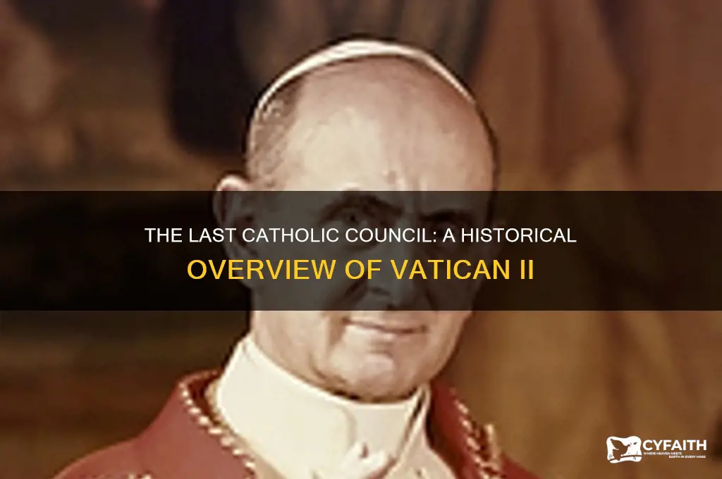 when was the last catholic council
