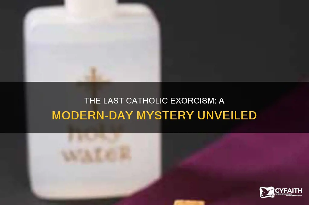 when was the last catholic exorcism
