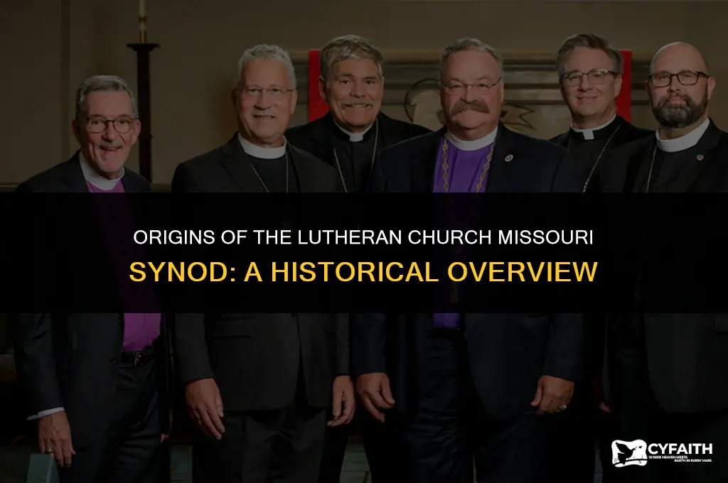 when was the lutheran church missouri synod founded