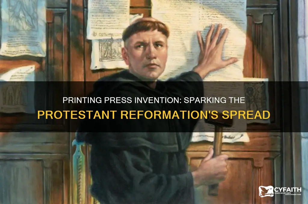 when was the printing press invented during the protestant reformation