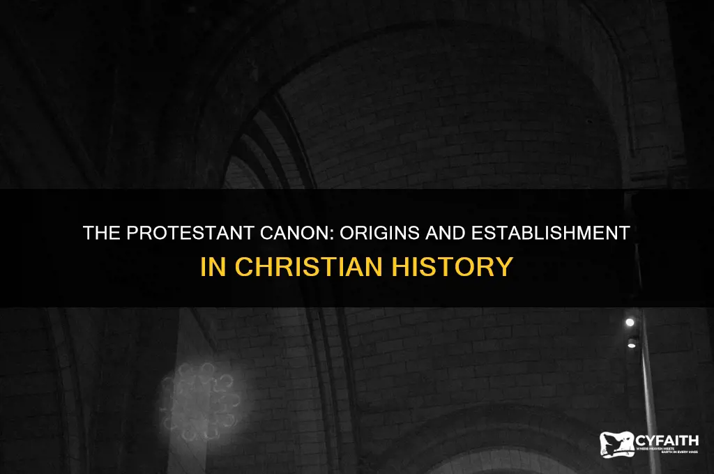when was the protestant canon established