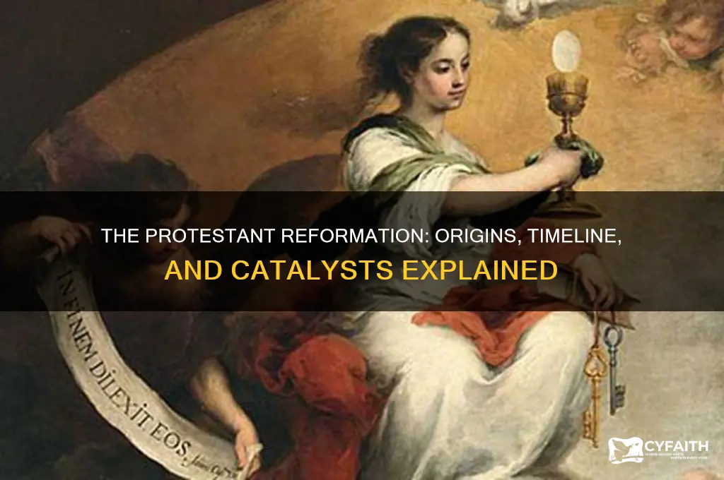 when was the protestant reformation and what caused it