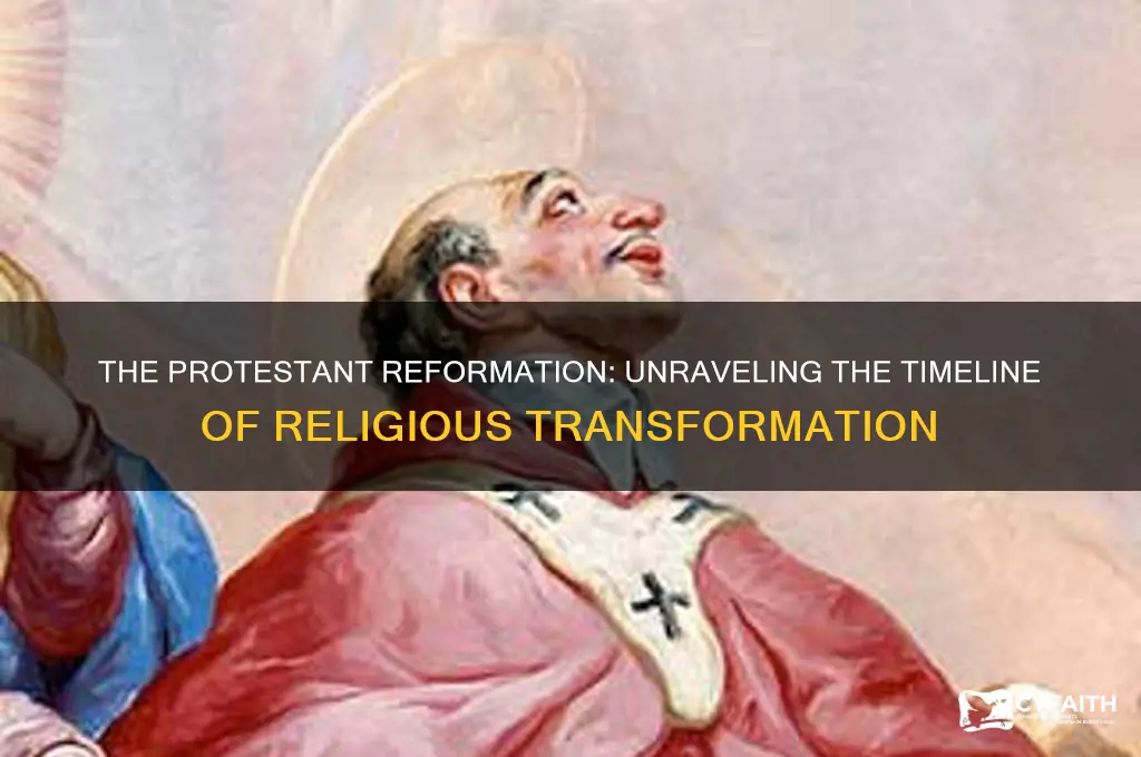 when was the protestant reofrmation